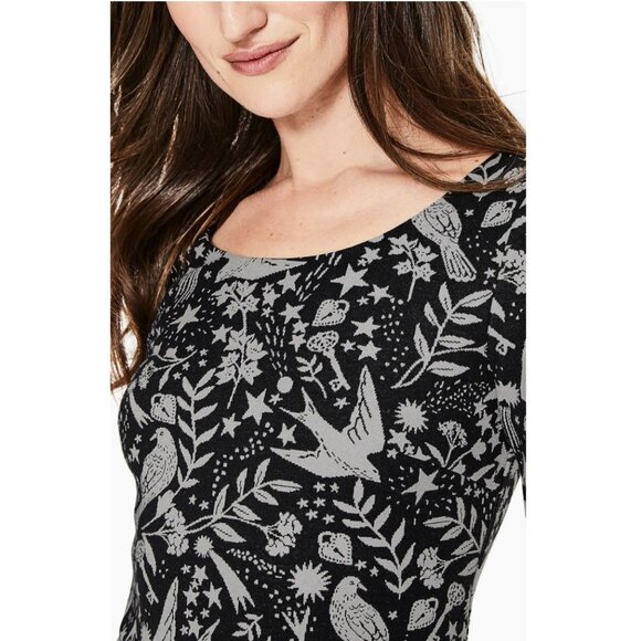 Boden Winifred Pattern Sweater Dress Mystical Jacquard Knit US 8 R - Picture 3 of 16